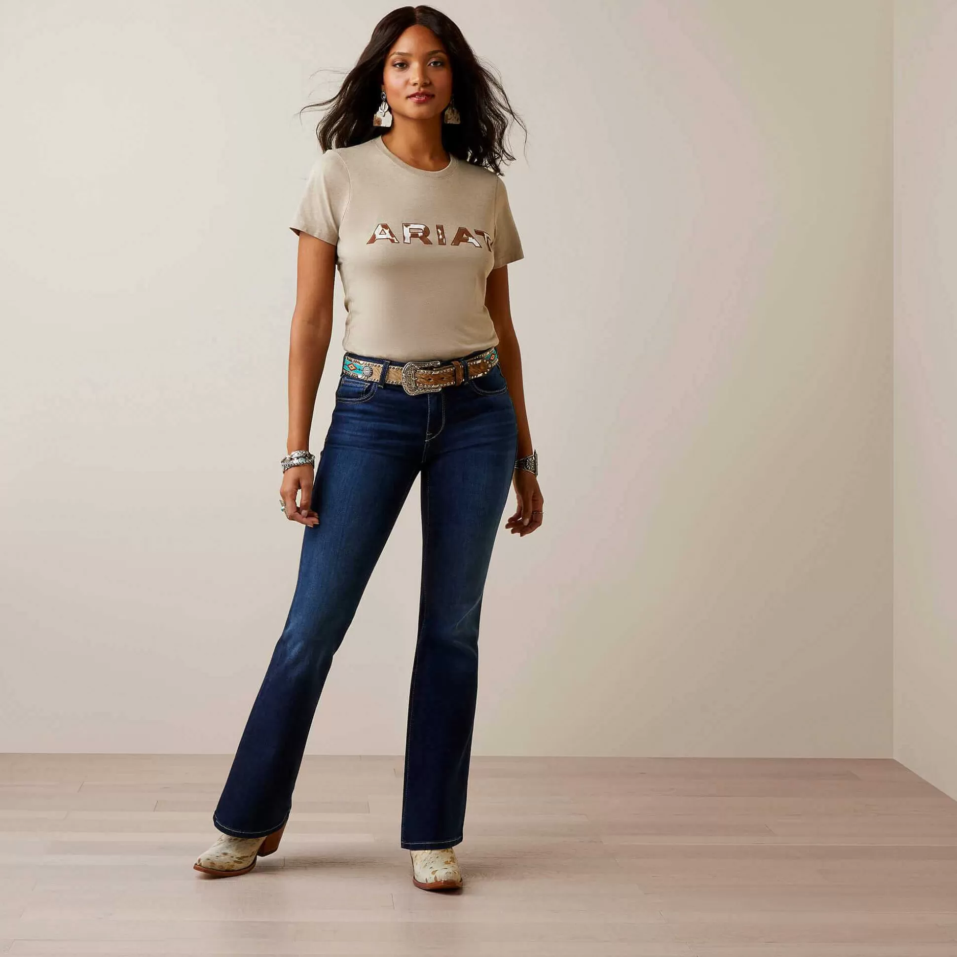 ariat T-Shirts & Tops* Cowhide Logo T-Shirt