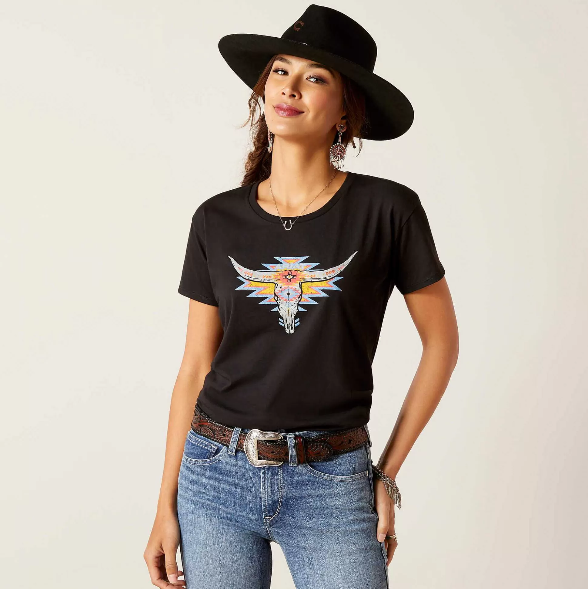 ariat T-Shirts & Tops* Geo Skull T-Shirt