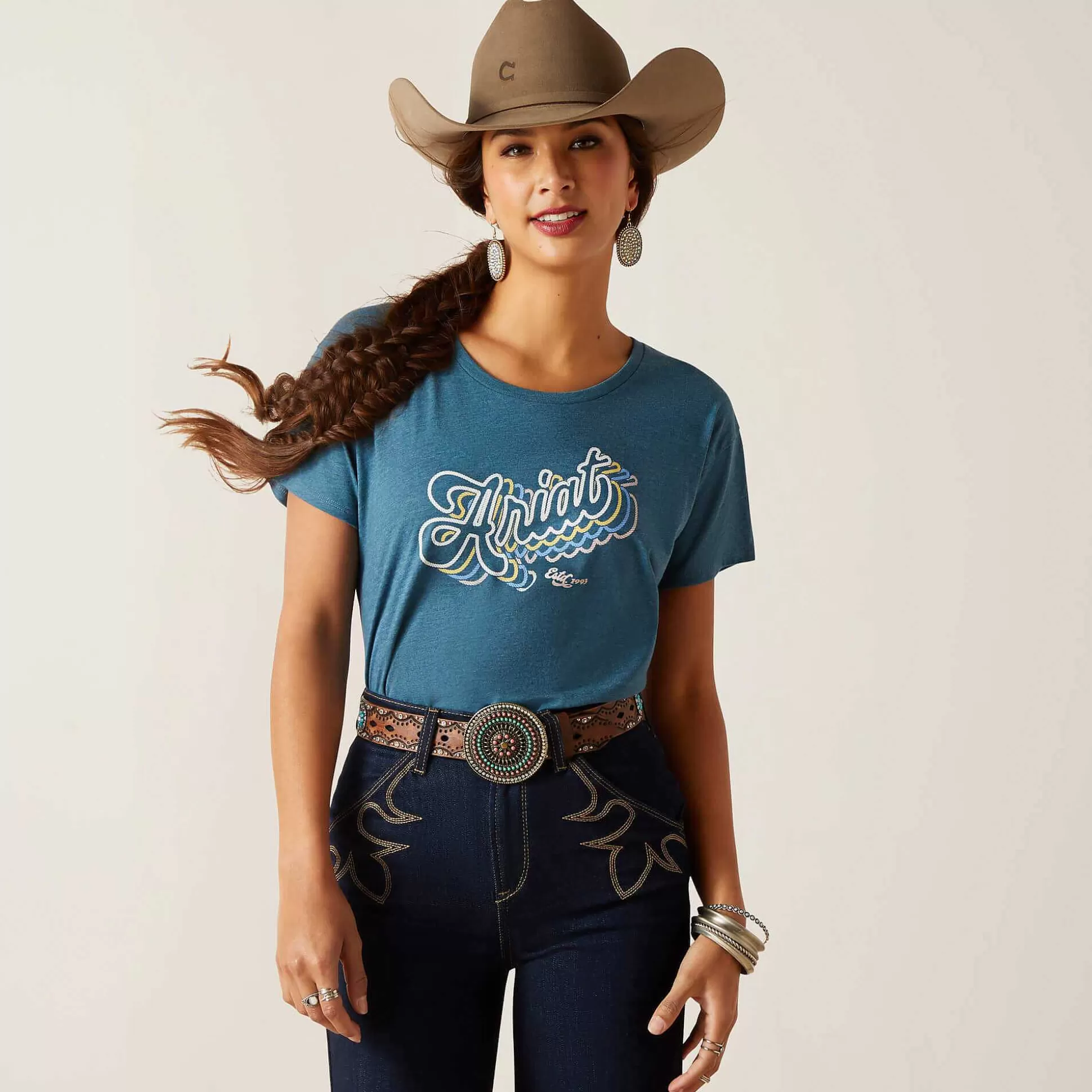ariat T-Shirts & Tops* Rainbow Script T-Shirt