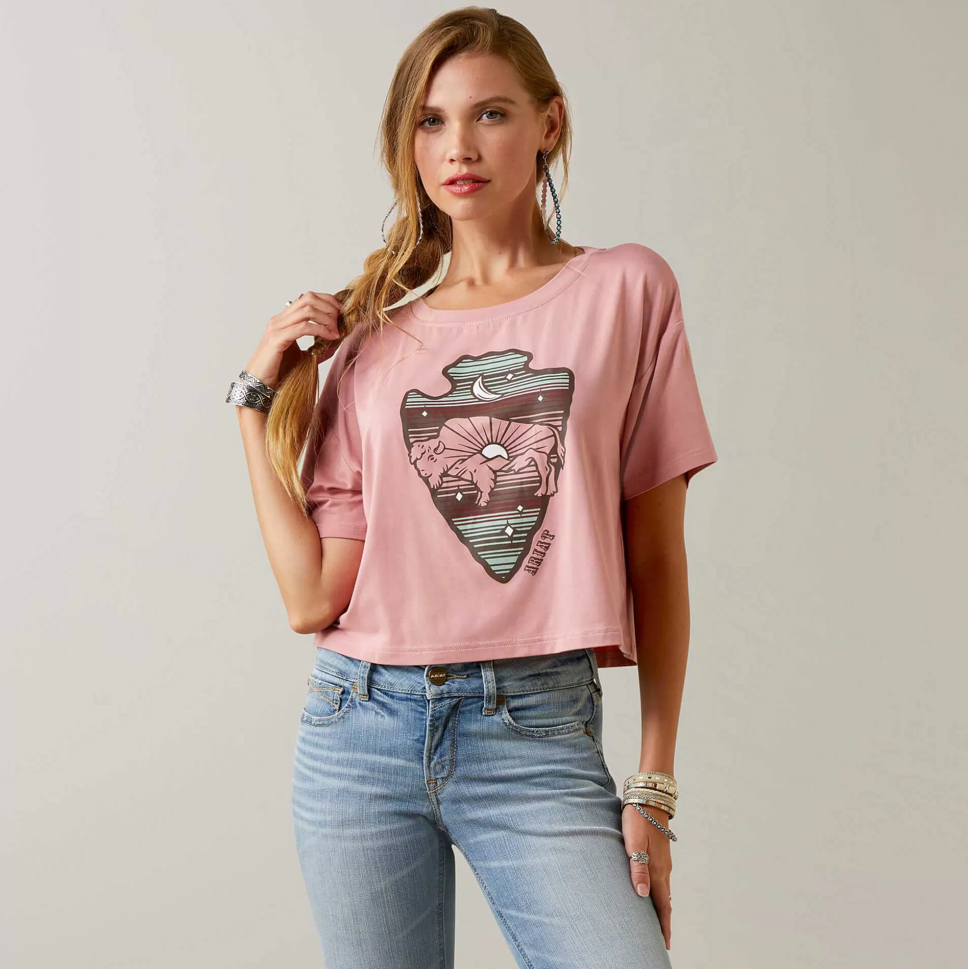 ariat T-Shirts & Tops*Buffalo Rising T-Shirt