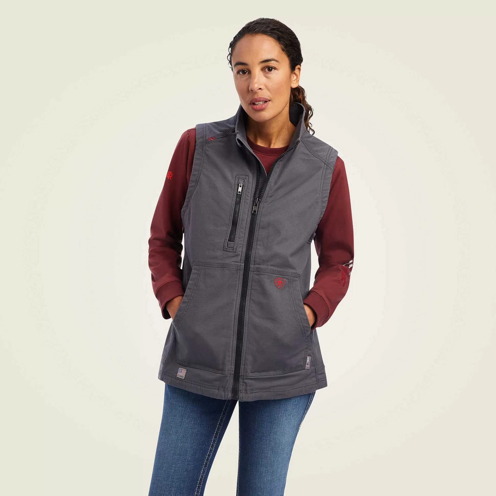 ariat Jackets & Vests*Fr Duralight Stretch Canvas Vest