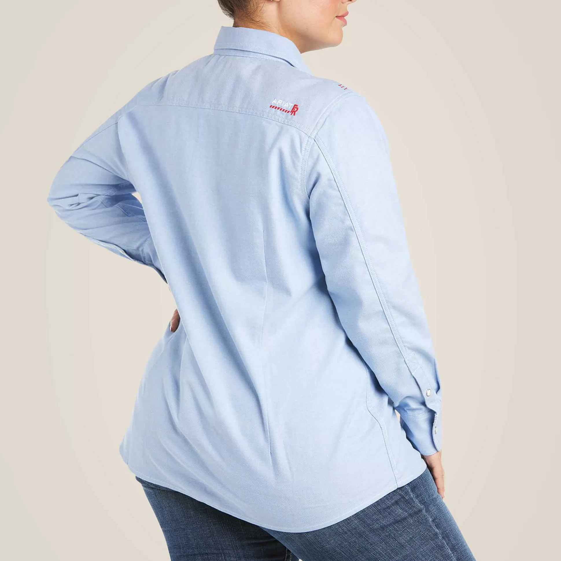 ariat Flame Resistant*Fr Solid Durastretch Snap Work Shirt