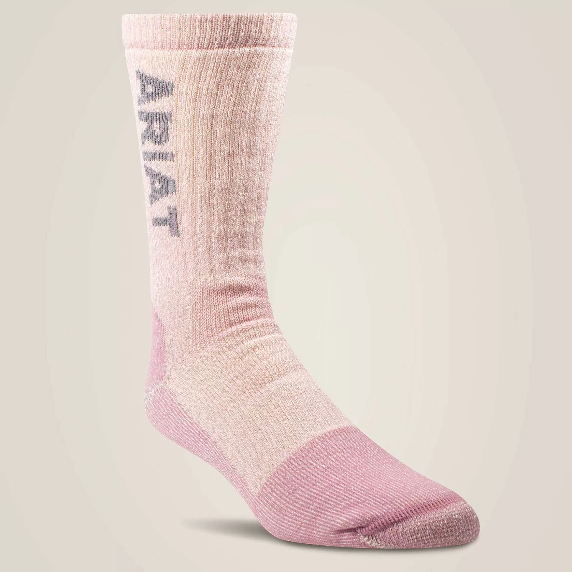 ariat Workwear*Midweight Merino Wool Blend Steel Toe Work Sock 2 Pair Multi Color Pack