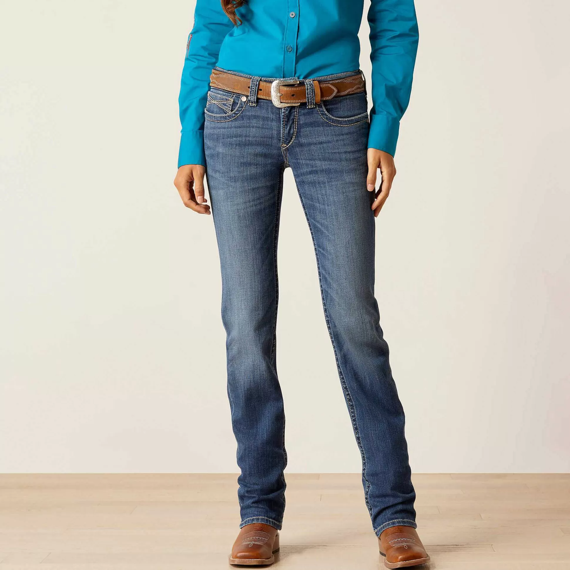 ariat Denim*R.E.A.L. Mid Rise Everlee Straight Jean