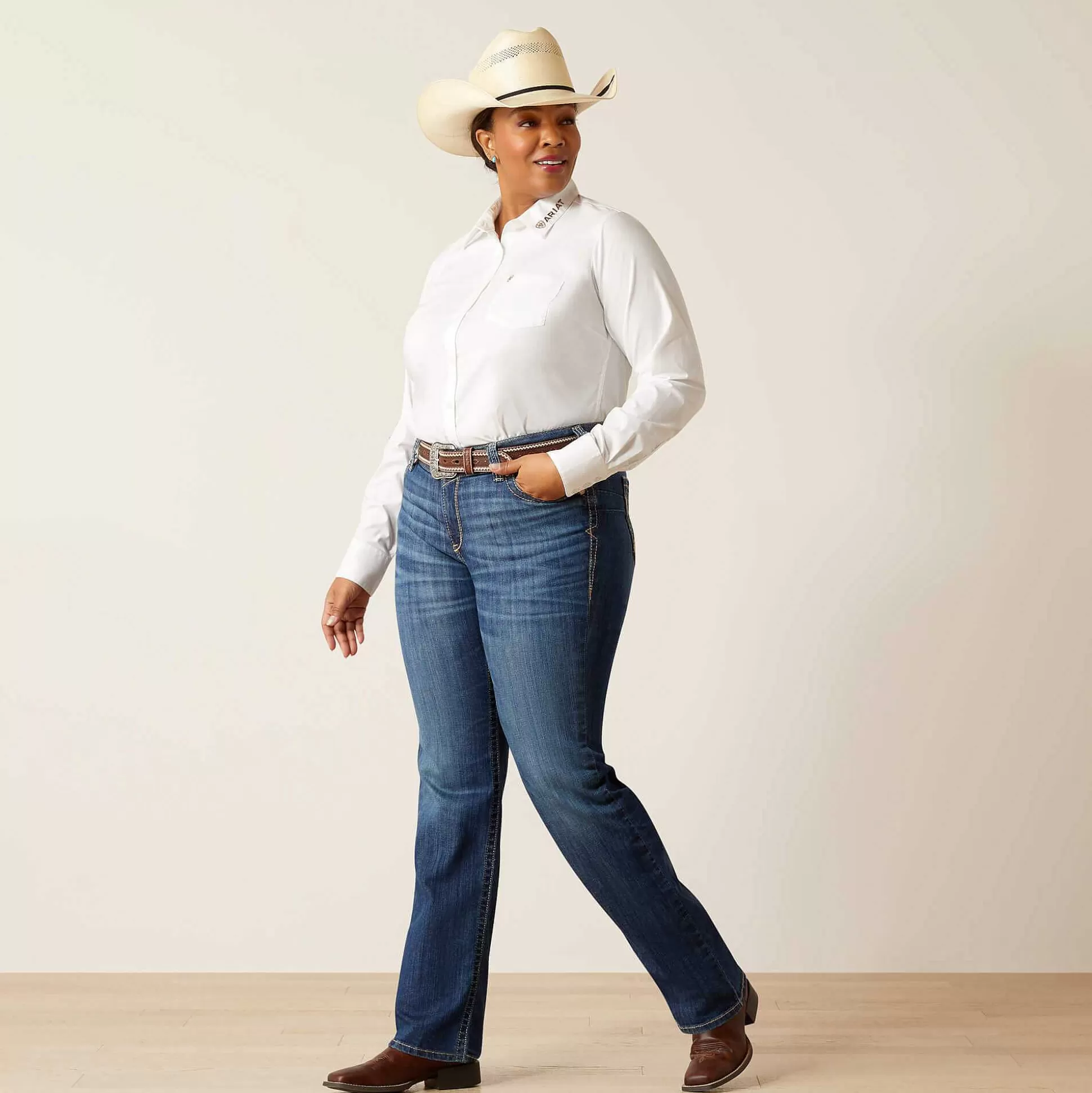 ariat Denim*R.E.A.L. Mid Rise Everlee Straight Jean