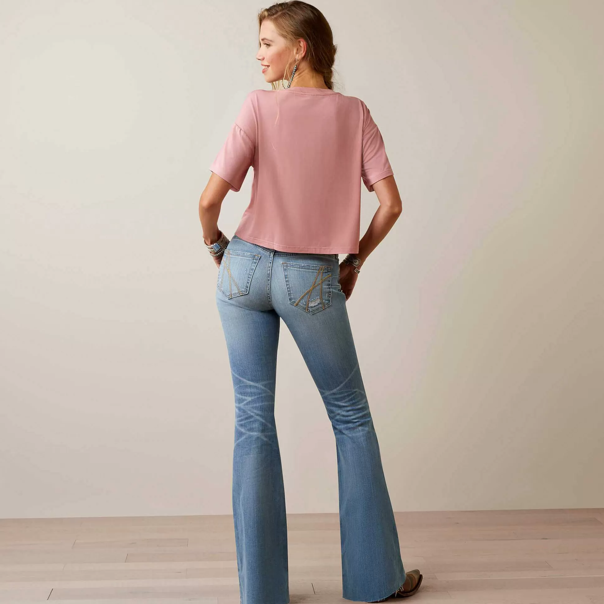 ariat Denim*R.E.A.L. Mid Rise Hallie Flare Jean
