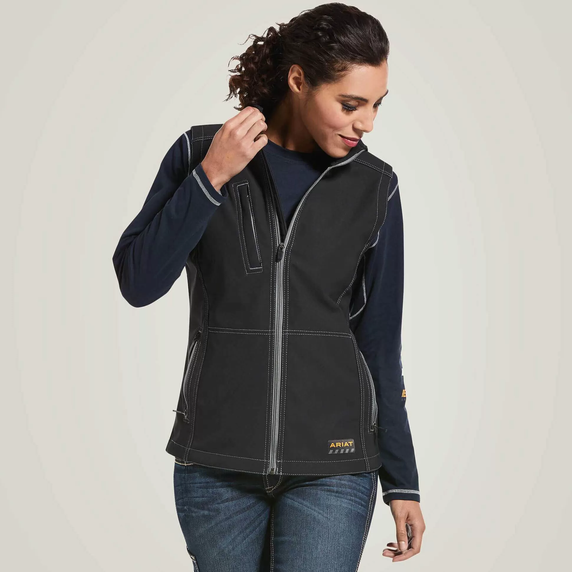 ariat Jackets & Vests*Rebar Stretch Canvas Softshell Vest