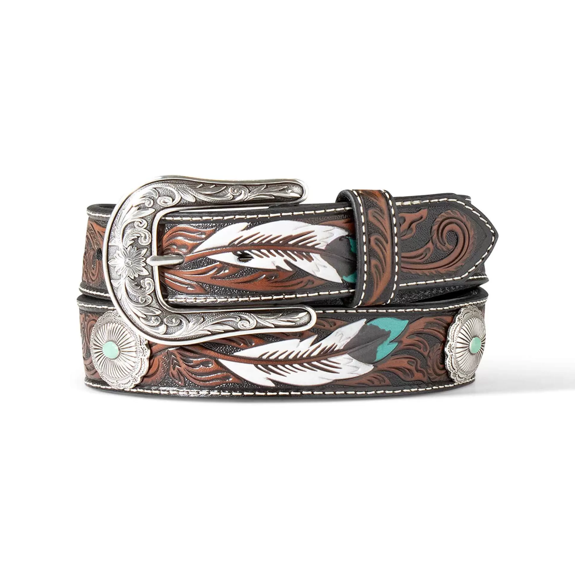 ariat Belts*Turquoise Burst Concho Belt