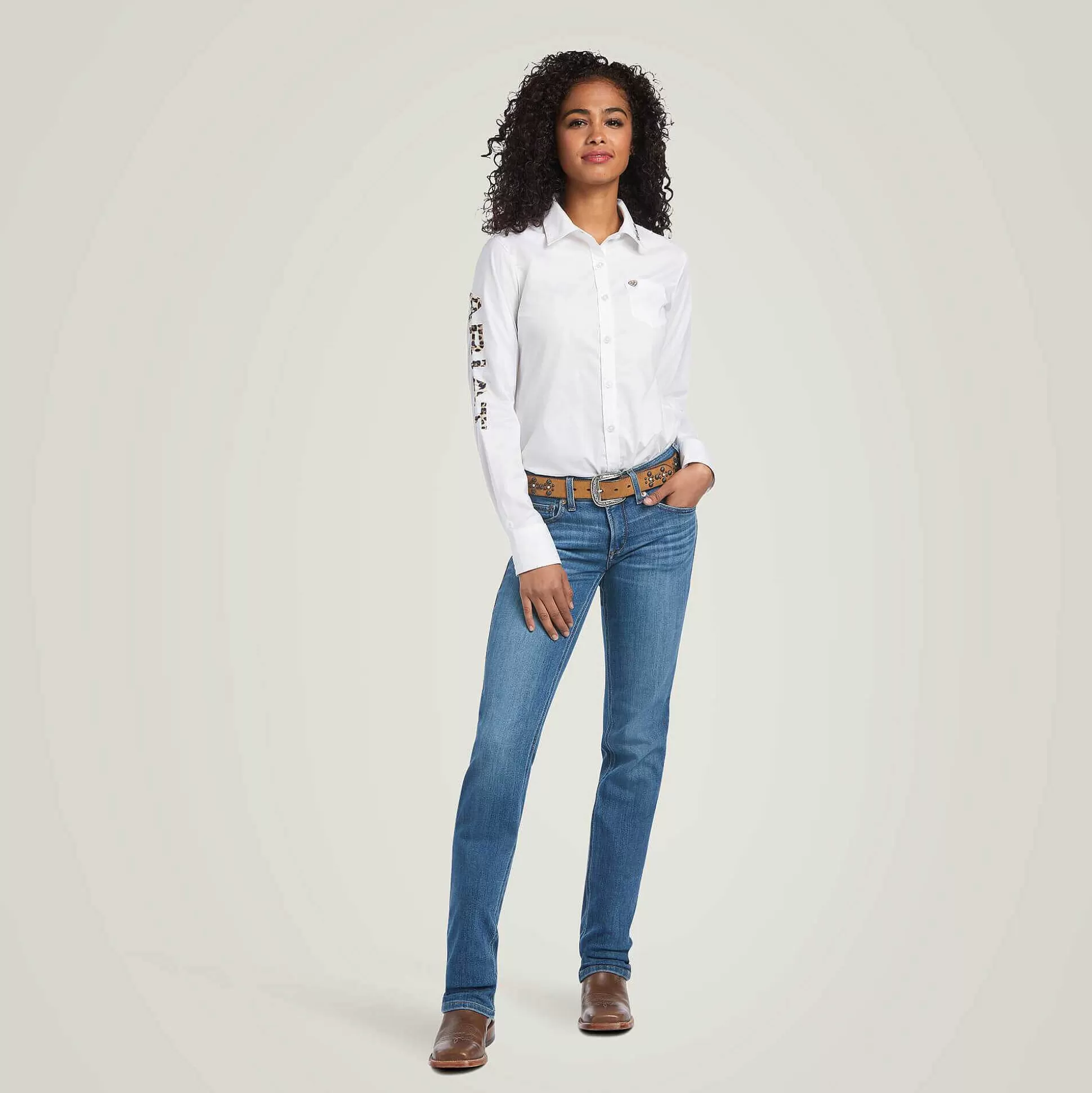 ariat T-Shirts & Tops*Wrinkle Resist Team Kirby Stretch Shirt